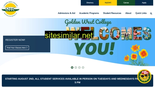 goldenwestcollege.edu alternative sites