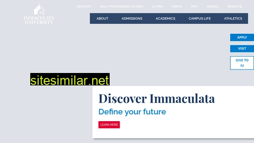 immaculata.edu alternative sites