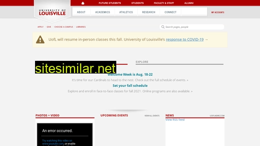 louisville.edu alternative sites