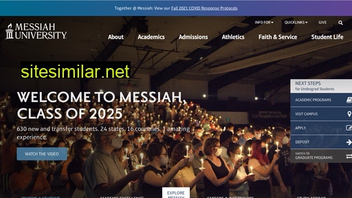 messiah.edu alternative sites