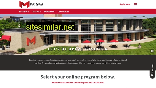 online.maryville.edu alternative sites
