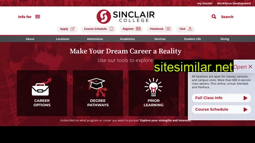 sinclair.edu alternative sites