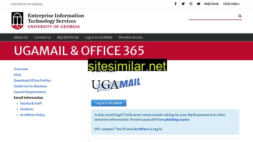 ugamail.uga.edu alternative sites