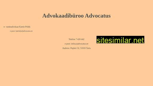advocatus.ee alternative sites