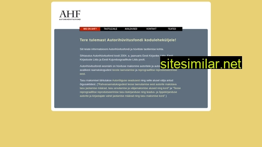 ahf.ee alternative sites