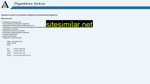 aleksislaw.ee alternative sites