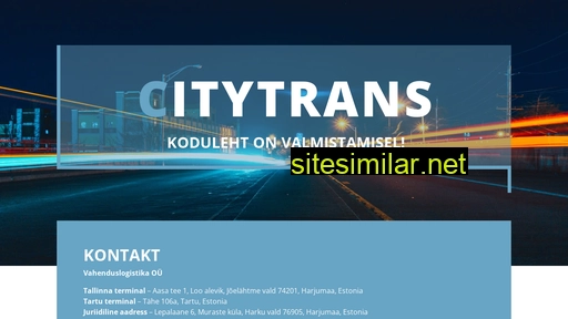 citytrans.ee alternative sites