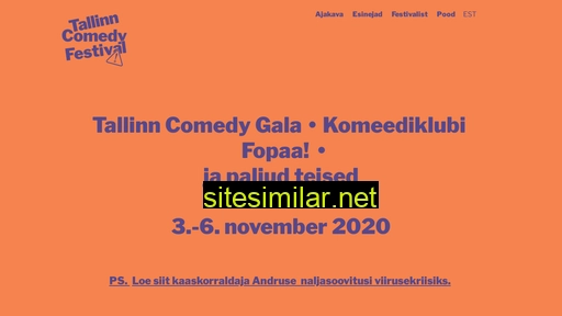 comedyfestival.ee alternative sites