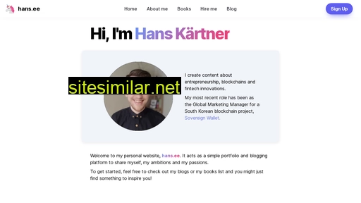 hans.ee alternative sites