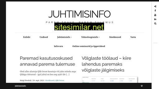 Juhtimisinfo similar sites