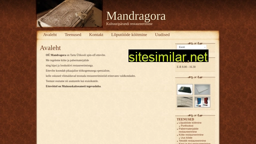 mandragora.ee alternative sites