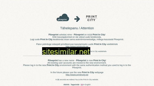 pilveprint.overall.ee alternative sites