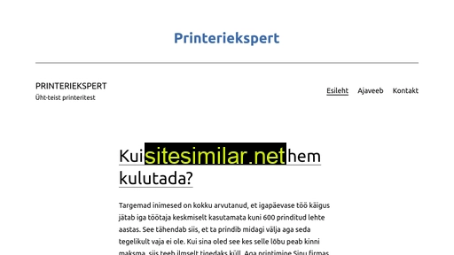 printeriekspert.ee alternative sites