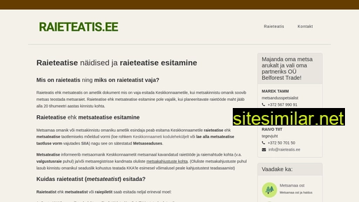 raieteatis.ee alternative sites