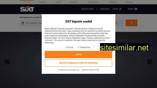 sixt.ee alternative sites