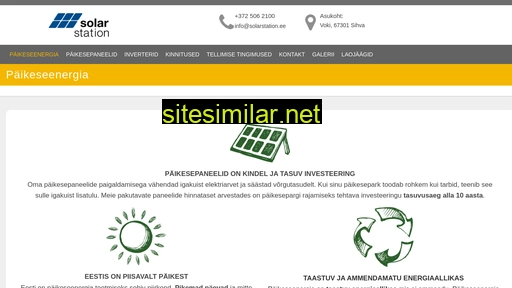 solarstation.ee alternative sites