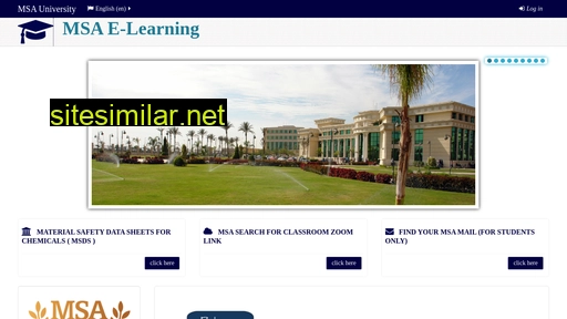 e-learning.msa.edu.eg alternative sites