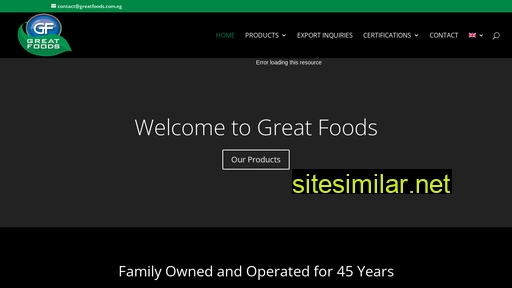 greatfoods.com.eg alternative sites