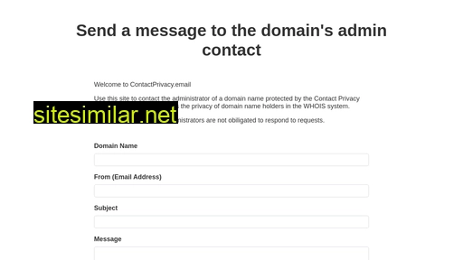 contactprivacy.email alternative sites