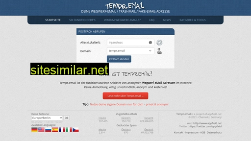 tempr.email alternative sites