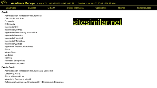 academiamacaya.es alternative sites