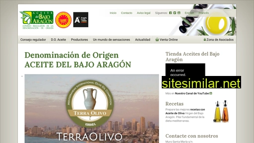 aceitedelbajoaragon.es alternative sites