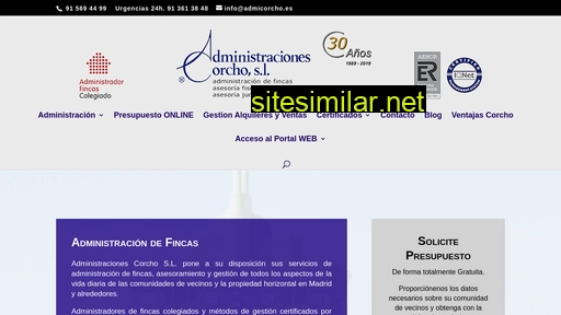 admicorcho.es alternative sites