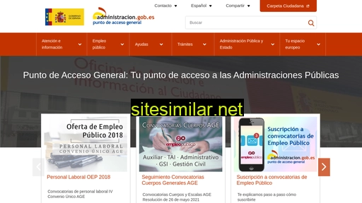 administracion.gob.es alternative sites