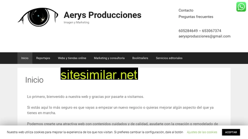 aerysproducciones.es alternative sites
