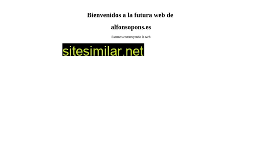 alfonsopons.es alternative sites