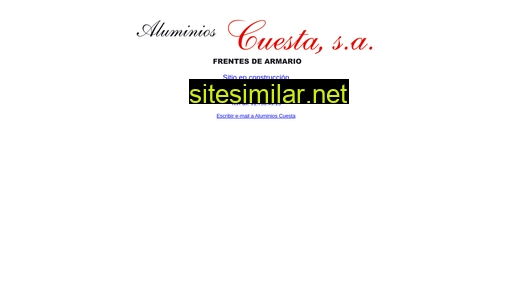 aluminioscuesta.es alternative sites
