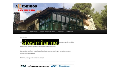 aluminiossannicasio.es alternative sites