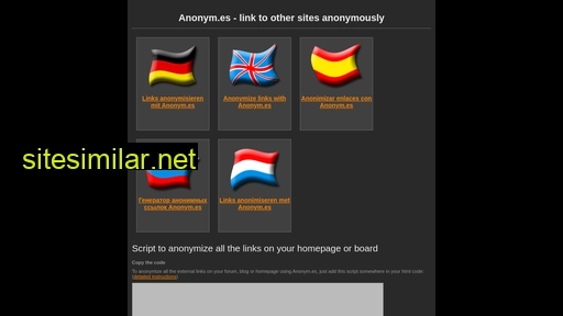 anonym.es alternative sites