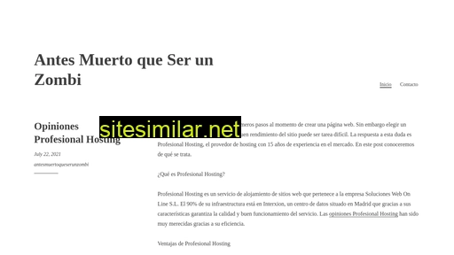 antesmuertoqueserunzombi.es alternative sites