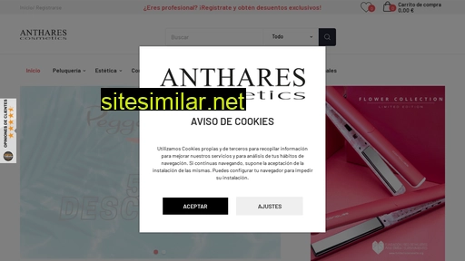 antharescosmetics.es alternative sites