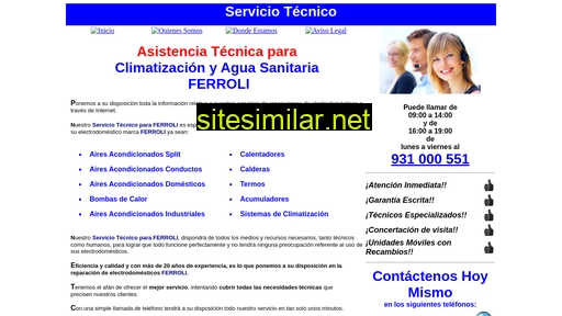 asistenciatecnicaferroli.es alternative sites