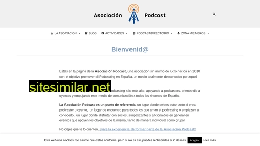 asociacionpodcast.es alternative sites