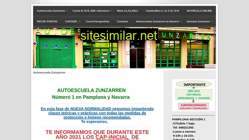 Autoescuela-zunzarren similar sites