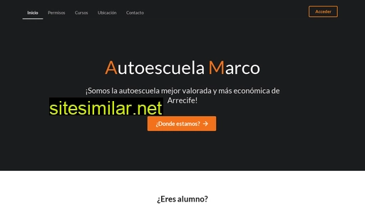 autoescuelamarco.es alternative sites