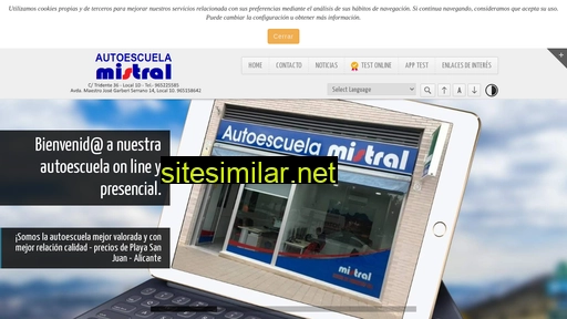 autoescuelamistral.es alternative sites