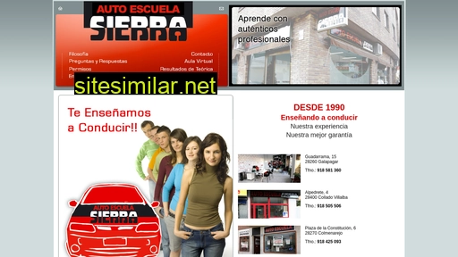 autoescuelasierra.es alternative sites