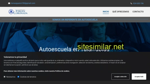 autoescuelavirgencoronada.es alternative sites