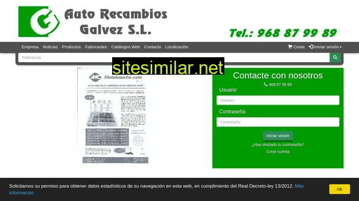 autorecambiosgalvez.es alternative sites