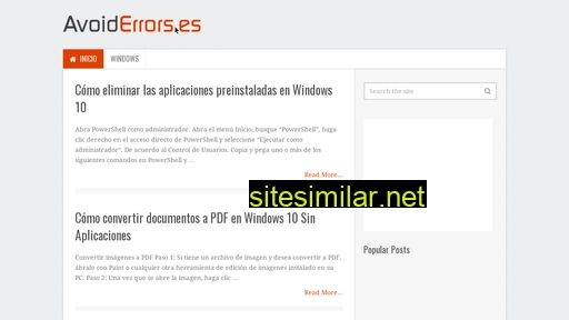 avoiderrors.es alternative sites