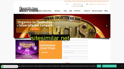 barcelonanightevents.es alternative sites