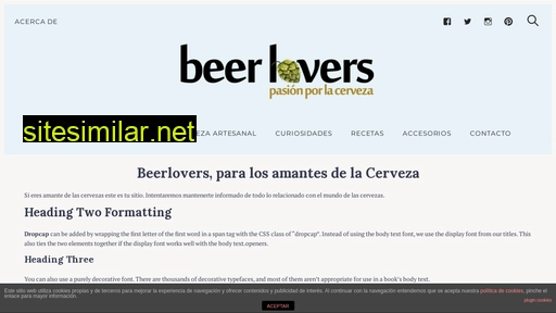 Beerlovers similar sites