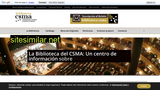 bibliotecacsma.es alternative sites