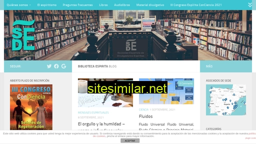 bibliotecaespirita.es alternative sites