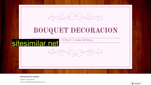 bouquetdecoracion.es alternative sites