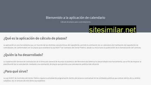calendariocontratacionpublica.es alternative sites